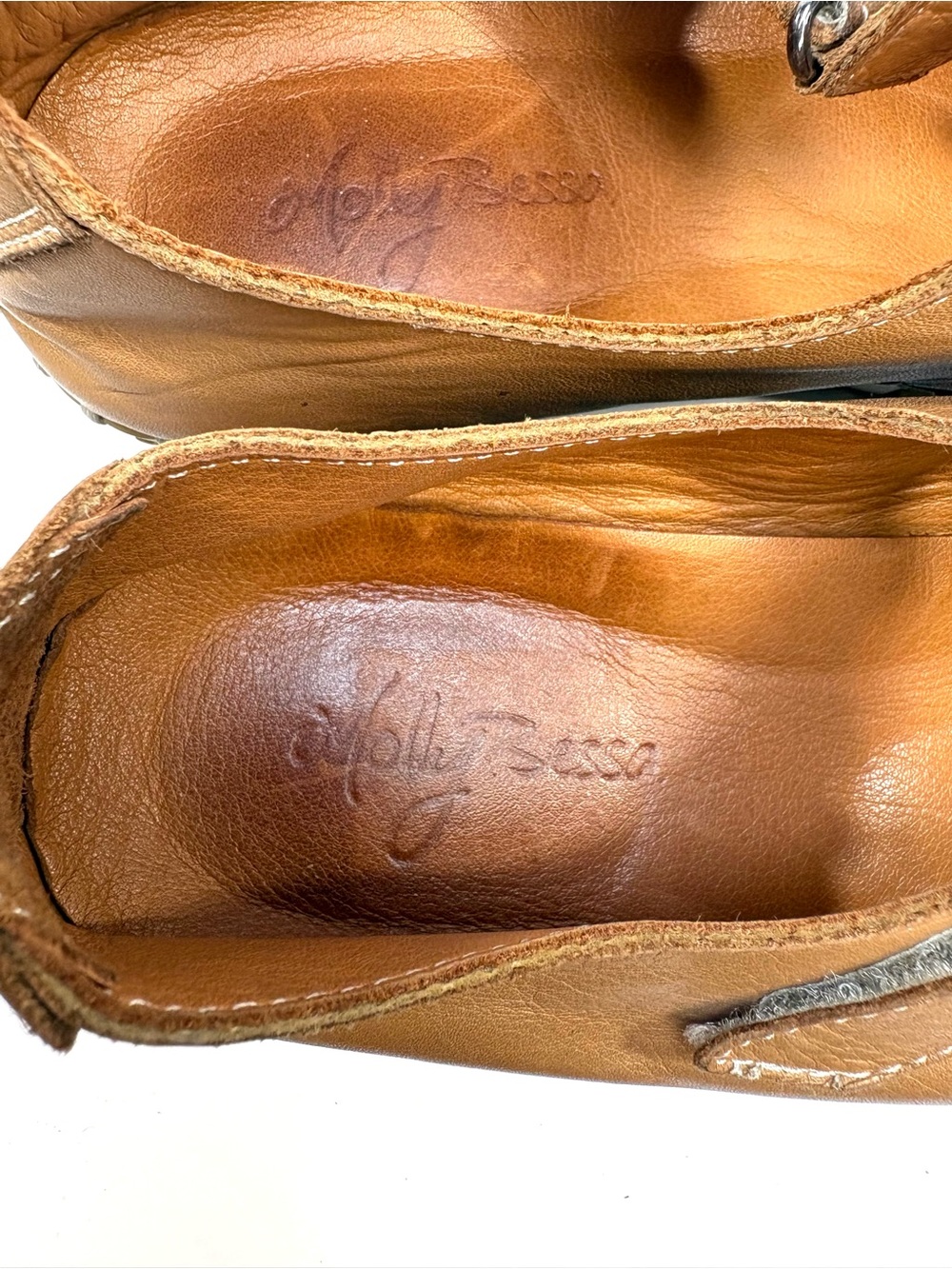 Molly Bessa Tan Leather Mary Jane Loafers | 40 - Picture 5 of 10